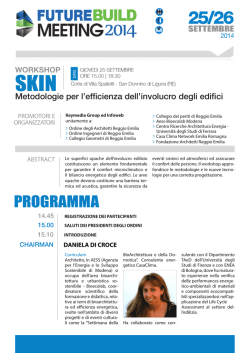 Scarica il programma del workshop "Metodologie per l
