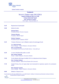 Novit&agrave; Tributarie 2013-2014