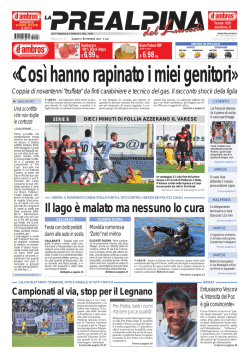 Il lago &egrave; malato ma nessuno lo cura