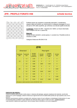 ZFR - PROFILO FORATO H58 scheda tecnica