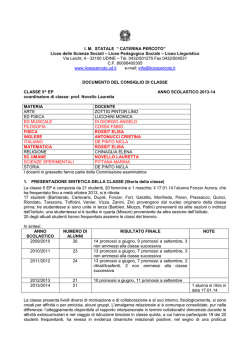5EP Novello - Liceo Caterina Percoto di Udine