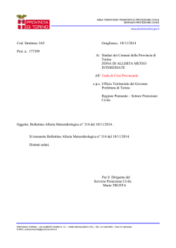 Scarica il bollettino meteo