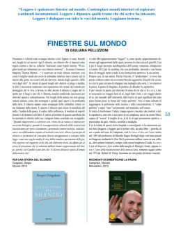 Giuliana Pellizzoni - Finestre sul mondo
