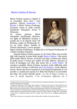 Maria Cristina di Savoia