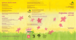 il programma completo 2014-2015 in