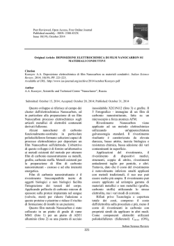 Kozeyev A.A. Deposizione elettrochimica di film