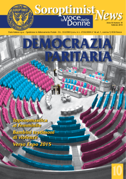 La Voce delle Donne n&deg; 10 - Soroptimist International Italia