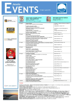 19-25 luglio 2014 - Comune di Jesolo