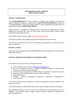 Consultare il regolamento in formato PDF