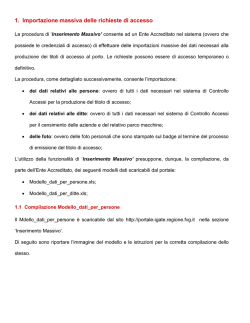 1. Importazione massiva delle richieste di accesso
