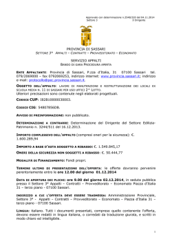 Bando [file] - Regione Autonoma della Sardegna