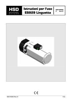Istruzioni per l&Ecirc;uso ES929 Linguetta