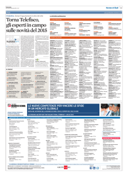 Ad assistere alla rassegna fiscale oltre 110 sedi in tutta Italia