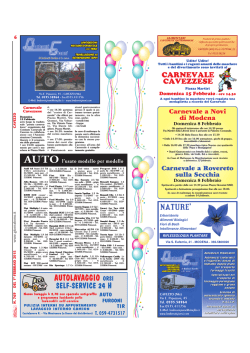 Carnevale a Novi di Modena Carnevale a Rovereto sulla Secchia