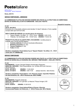 29 gennaio - Filatelia