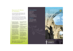 Benvenuti - Glastonbury Abbey