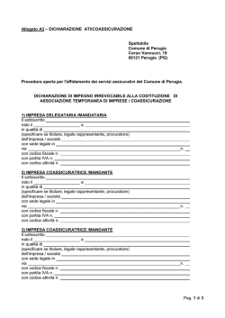 Pag. 1 di 3 Allegato A3 &ndash; DICHIARAZIONE ATI/COASSICURAZIONE