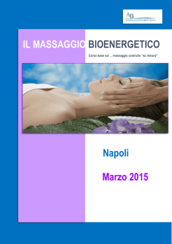 Napoli Marzo 2015 IL MASSAGGIO