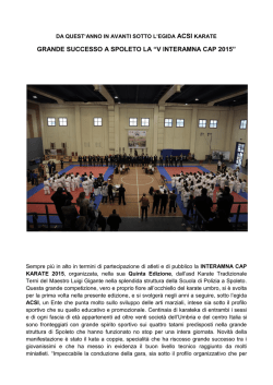 SPOLETO (PG) Karate V INTERAMNA