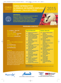 Corso introduttivo Coniglio_Firenze28 Febbraio