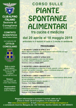 scarica la locandina - Club Alpino Italiano &ndash; Comitato Scientifico