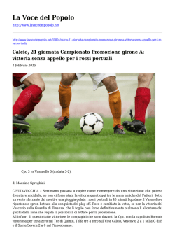 Salva in PDF - La Voce del Popolo