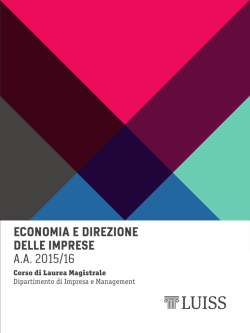 Economia e direzione delle imprese