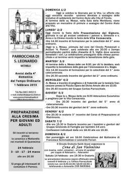 B-ordinario-4-15 - Parrocchia di Mattarello