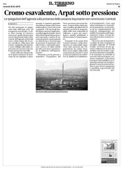 Cromo esavalente, Arpat sotto pressione