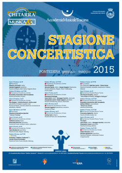Scarica il manifesto della Stagione Concertistica 2015