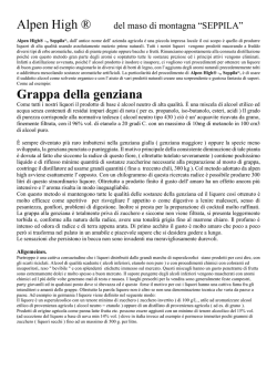 Grappa della genziana