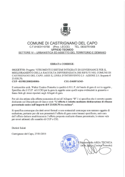 COMUNE DI CASTRIGNANO DEL CAPO C.F.81003110756 (Prov