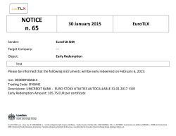 NOTICE n. 65