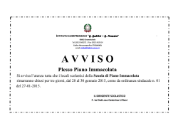 chiusura piano immacolata - Istituto Comprensivo "Galilei