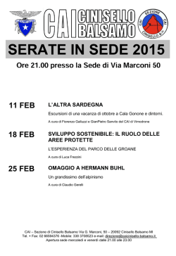 11-2-2015 - CAI Cinisello Balsamo