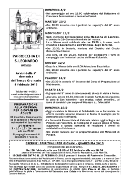 B-ordinario-5-15 - Parrocchia di Mattarello