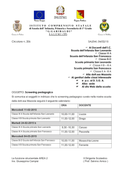 I S T I T U T O    C O M P R E N S I V O    S T A T A L E  di Scuola dell