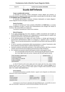 Scuola dell`Infanzia - fondazione fasani