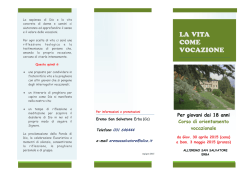 Programma - Eremo San Salvatore