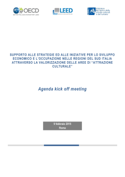 supporto alle strategie ed alle iniziative per lo sviluppo
