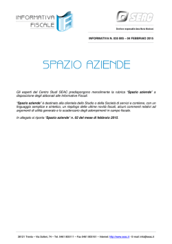 Spazio Aziende Febbraio 2015