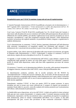 Commento Ance Det. 1-2015 - Associazione degli Industriali