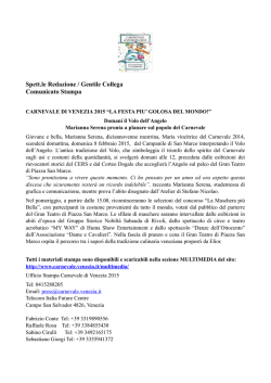 07/02/2015 Comunicato Stampa Volo Angelo