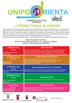 l`ateneo torna al centro