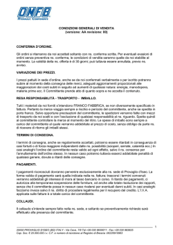 Condizioni di vendita