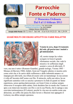 Avvisi Parrocchiali
