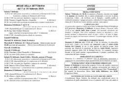Bollettino - Arcidiaconato del Cadore