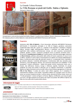 Le Ville Romane ai piedi del Golfo. Stabia e Oplontis