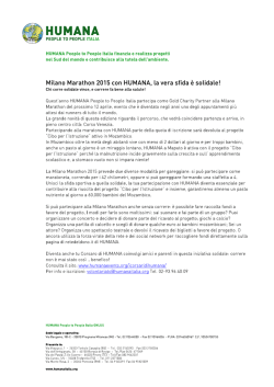 Milano Marathon 2015 con Humana