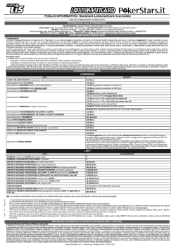 FOGLIO INFORMATIVO: StarsCard